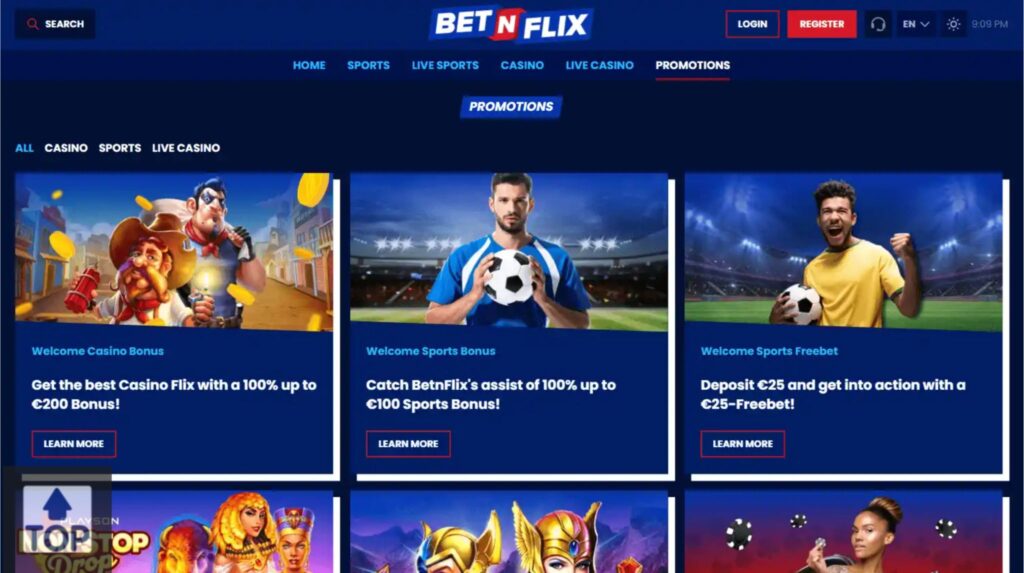 BetNFlix Casino bonus